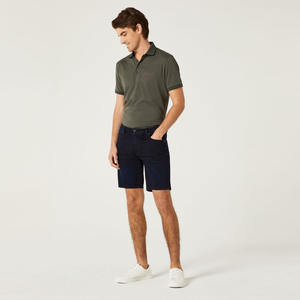 Custom High Street Style Denim Shorts Secado rápido 100% Algodón Comodidad Botón Cintura Patrón sólido Bolsillos sueltos Streetwear - Product Image 1