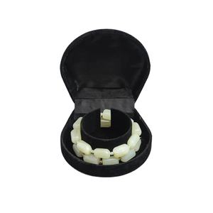 Conjunto de pulsera de cuentas hecha de piedra de ónix, pulsera de cuentas de hombre de ónix mate, pulsera de cuentas de piedras preciosas - Product Image 1