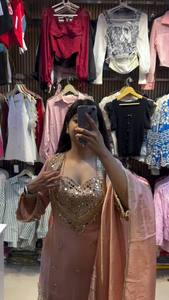 Conjunto Plazzo Moderno de 4 Piezas Más Vendido, Bordado con Espejo Real, Secado Rápido, Ajuste Holgado para Bodas, Fiestas y Ocasiones Festivas - Product Image 2