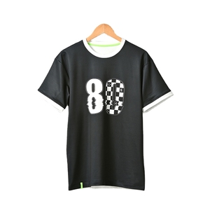 Camiseta de Hombre de Tejido de Punto Reciclado Ecológico Personalizada con Patrón de Letras e Impresión Digital - Product Image 1