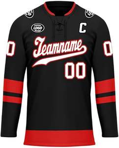 Fabricant OEM, maillot de hockey haute performance, tissu léger et durable, maillot de hockey sur glace personnalisé pour les jeunes et les adultes - Product Image 2