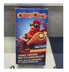 Crispy Cluck Chocolate Chicken 48g Per 100g 6g Protein 0.3g Salt For Balanced Nutritional Profile Wholesale Distribution - Product Image 1