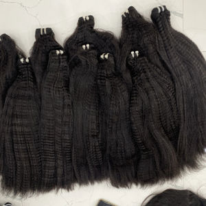100% Remy Extensions Kinky Straight Vietnamien Bundles Machine Double Trame Toutes Les Couleurs Convient Usine Prix Haute Qualité Réel - Product Image 1