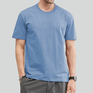 เสื้อยืดคอกลมแขนสั้นผ้าฝ้ายผสมลำลองสไตล์เรียบง่ายทันสมัยสำหรับชีวิตประจำวัน - Product Image 5