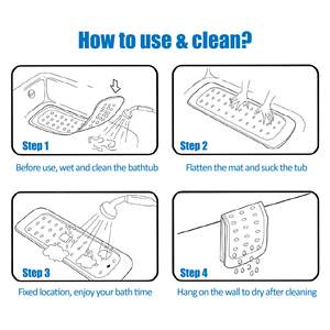 Tapis <span class=keywords><strong>de</strong></span> douche antidérapant en PVC, taille personnalisée, exfoliant pour les pieds, massage, <span class=keywords><strong>bain</strong></span>, <span class=keywords><strong>pierre</strong></span> <span class=keywords><strong>ponce</strong></span> naturelle, doux - Product Image 6