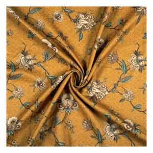 พิมพ์ลายดิจิทัลลายดอกไม้คุณภาพสูง100% สไตล์การออกแบบที่ปรับแต่งได้เทคนิคและวัสดุ - Product Image 1