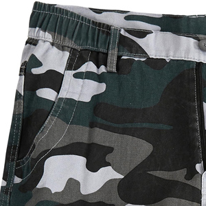 Pantalones cortos Cargo de algodón informales para hombre con patrón sólido Nuevo diseño Bolsillo suelto Fitness Cordón Jogging Shorts - Product Image 2