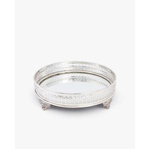 Plateau de service en ABS fait à la main de style européen nouveau design en métal plaqué argent pour le petit déjeuner le service ou le stockage de bijoux à la maison - Product Image 5