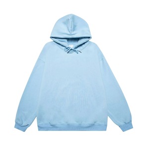 Custom Design No Pocket Hoodie Puff Print Embroidery Hoodie logo Custom Oversized Streetwear Hoodies <b>for</b> Men - Product Image 3