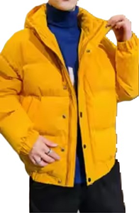 Chaqueta acolchada para hombre, abrigo de burbujas acolchado personalizado OEM, chaqueta de plumón de pato acolchada con capucha, chaqueta de burbujas de invierno brillante de dos tonos para hombre - Product Image 4