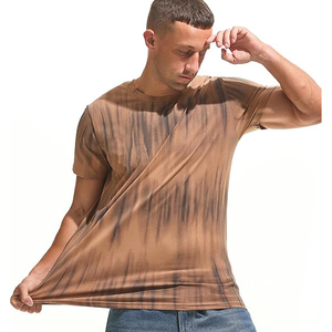 Producción directa de fábrica, algodón transpirable anticontracción, suministro de MOQ bajo, camiseta de hombre de alta calidad, costura profesional - Product Image 2