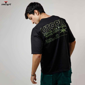2025 Top Trending Custom Streetwear Tee Cotton Acid Wash T Shirt Oversized Screen Print Camisetas de manga corta para hombres - Product Image 2