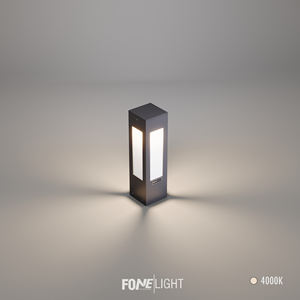 Luxera 35 cm Set Top Fence Light Corps en aluminium et plexiglas Économie d'énergie et éclairage de jardin extérieur étanche - Product Image 3