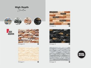 Azulejos decorativos de cerámica para pared de 300x450mm | Azulejos de diseño digital de elevación para baños con estilo y paredes al aire libre - Product Image 3