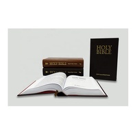Bible de haute qualité, couverture rigide, impression offset personnalisée, estampage à chaud du logo, motifs personnalisés, reliure parfaite, auto-adhésive