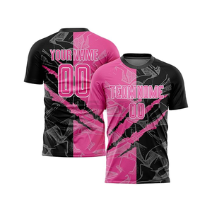 เสื้อฟุตบอลสโมสรอเมริกันเสื้อฟุตบอลผ้าโพลีเอสเตอร์100% แห้งเร็วเสื้อฟุตบอลแบบปรับแต่งได้ระบายอากาศใช้ได้ทั้งชายและหญิง - Product Image 1