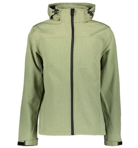 Veste d'extérieur imperméable à col montant pour homme, manteau de randonnée à capuche coupe-vent, fermetures éclair contrastées, logo avant disponible OEM - Product Image 1