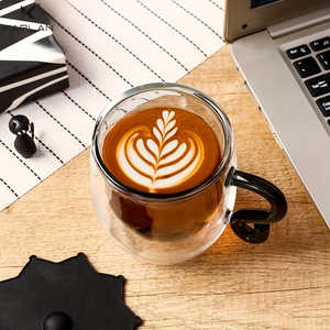 แก้วกาแฟทรงน่ารักลายแมว ขนาด 9 ออนซ์ ผนังสองชั้น ทำจากแก้วบอโรซิลิเกต ปลอดสารตะกั่ว พร้อมหูจับที่ใช้งานสะดวก เหมาะเป็นของขวัญสำหรับคนรักแมว - Product Image 4