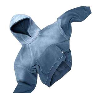 Sweat à capuche délavé au soleil de haute qualité 100% coton pull Vintage Stone Wash Hoodies Logo personnalisé DTG Print Sweat à capuche surdimensionné - Product Image 3