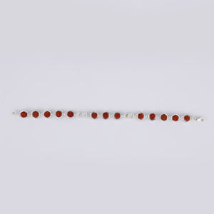 Elegant Hexa Rudraksha Spiritual <b>Bracelet</b> <b>for</b> Men & <b>Women</b> Classic Style Dazzling Silver Detailing Fine Jewelry Accessory Set - Product Image 2