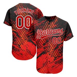 Maillot de baseball personnalisé pour hommes et femmes, vêtements de sport hip-hop respirants, à séchage rapide, imprimé par sublimation, numéro de nom d'équipe personnalisé - Product Image 1