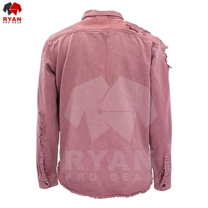 Nouvelle arrivée Veste en toile denim élégante pour hommes avec col montant Matériau de haute qualité respirant Logo personnalisé prix - Product Image 5