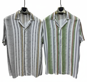 Chemise à manches courtes pour homme à motifs modernes – Coupe décontractée, tissu léger, design estival élégant pour un usage décontracté, tenue de vacances - Product Image 2