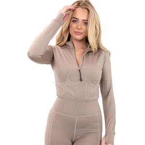 Wholesale Equestrian <b>Base</b> <b>Layer</b> <b>Long</b> <b>Sleeves</b> Riding Tops Equestrian Clothing Breeches and <b>Base</b> <b>Layer</b> Set for Women - Product Image 4