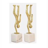 Trophée Sculpture En Métal Antique En Métal De Luxe Sculpture Haute Qualité Nouvelle Femme Personnalisée Sculpture Décor À La Maison