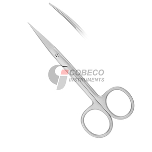 Tijeras Iris de Hojas Rectas, Acero Inoxidable, Precisión Quirúrgica, Punta Fina y Afilada, Instrumento de Disección, Autoclavable, Médico - Product Image 1