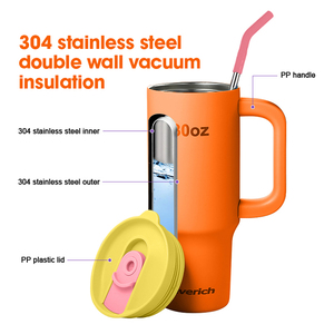 Tumbler Isolato Sottovuoto Classico Everich in Acciaio Inox da 30 Once, Ecologico, Grande Capacità <span class=keywords><strong>e</strong></span> <span class=keywords><strong>Facile</strong></span> da Trasportare. - Product Image 5