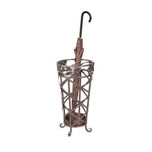 Classic Metal <b>Umbrella</b> Stand with Elegant Iron Design Perfect for Entryways Homes Hotels and Office Lobbies - Product Image 3