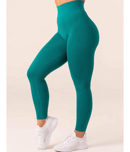 Leggings de Cintura Alta Personalizados para Mujer, Color Sólido, Elásticos en Cuatro Direcciones, Transpirables y de Secado Rápido, Ropa Deportiva para Fitness - Product Image 6
