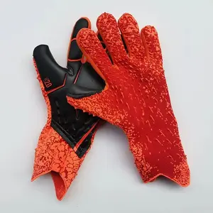 Gants de football américain pour enfants Handlady Brand Vente en gros Stock Cuir synthétique doré Revêtement en silicone Excellente adhérence Antidérapant - Product Image 6
