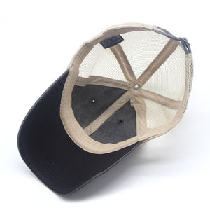 Casquette de baseball en maille respirante en coton Casquette de football Mans avec logo brodé personnalisé non structuré - Product Image 5