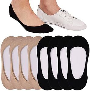 Best Price Men's Comfortable Knitted <b>No</b>-<b>Show</b> <b>Socks</b> Breathable Cotton Customizable Logo Anti-Bacterial Summertime White Red Nylon - Product Image 4