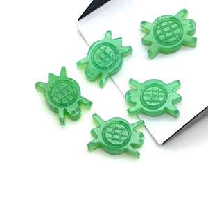 Hecho a mano 16mm Crisoprasa Tortuga Tallado Suelto Natural Amarillo Piedra preciosa Armonía Cuentas Fabricación de joyas con propiedades curativas - Product Image 4