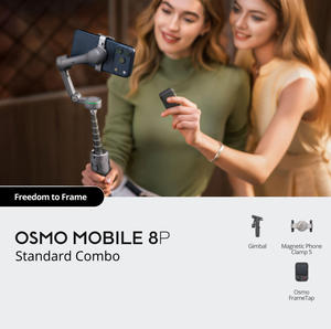 Original OS MOMobile 8P Standard Combo Magnetic Phone Clamp 5 1/4" Thread USB-C Charging Handheld Gimbal with Detachable Remotel - Product Image 4