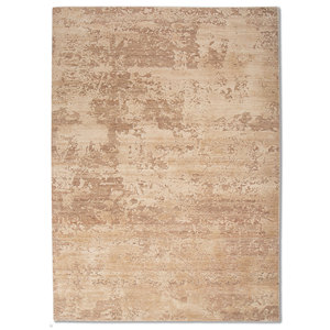 Alfombra Entropy Esh-431 de Lana y Seda Anudada a Mano con Patrón Abstracto Rosa y Morado para Uso Doméstico - Product Image 1