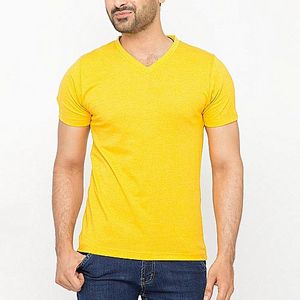 Camisetas Negras con Cuello en V al por Mayor, Estilo Yasin Wears, Estampado para Gimnasio, Ropa Deportiva Informal de Algodón Azul y Amarillo para Hombre - Product Image 6