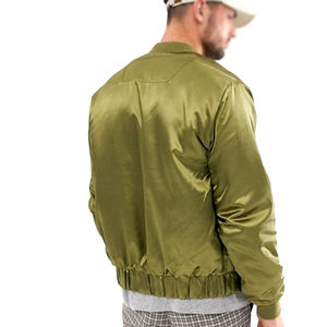 Personalizado 100% Poliéster Satén Bomber Chaquetas de los hombres Raiders Unisex Venta caliente Custom Windbreaker Bomber Jacket para los hombres - Product Image 2
