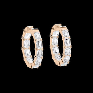 Pendientes de Oro Sólido de 14k con Diamantes Cultivados en Laboratorio de 0.5 Ct, Corte Ef/vs, Diseño de Espiral Filigrana, Regalo para Esposa, Madre, Novia - Product Image 2