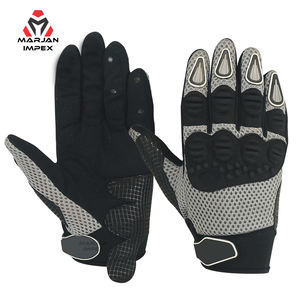 Gants de motocross MX, respirants en mesh pour l'été, haute adhérence, protection des jointures, fermeture auto-agrippante unisexe - Product Image 1
