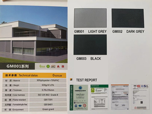 <span class=keywords><strong>Garraf</strong></span> Exterior Zip Track Zipscreen Parasol Exterior Ventana Sombra Toldo Roll Up Sun Shade Pantallas al aire libre para Patio - Product Image 3