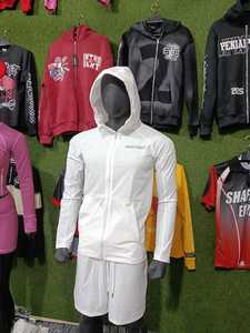 ชุดวอร์มมีฮู้ดพร้อมกางเกงขาสั้นสำหรับฤดูหนาวชุดวอร์มผ้าคอตตอนแห้งเร็วเนื้อผ้า100% - Product Image 5