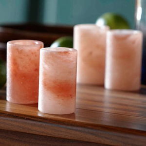 หิมาลายันสีชมพูแก้วช๊อตสไตล์รักงานฝีมือธรรมชาติสำหรับดื่มของตกแต่งเตกีล่า - Product Image 4