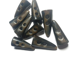 Bouton à bascule pour manteau en corne de buffle africain fait à la main Boutons à bascule en corne de buffle de haute qualité avec logo personnalisé pour les décorations - Product Image 6