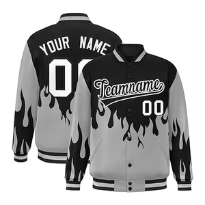 Sublimación personalizada Impreso Nombre del equipo y número College Varsity Chaquetas para hombres y mujeres High Street Men Chaquetas de poliéster - Product Image 1