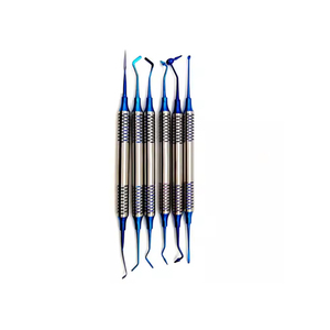 Espátula de relleno de resina compuesta Dental, juego de relleno de resina con cabeza chapada en titanio, juego de restauración de mango grueso, instrumento Dental - Product Image 2