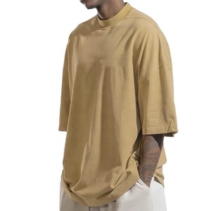T-shirts surdimensionnés personnalisés les plus vendus pour unisexe avec impression et logo, vêtements décontractés personnalisés GSM. - Product Image 2